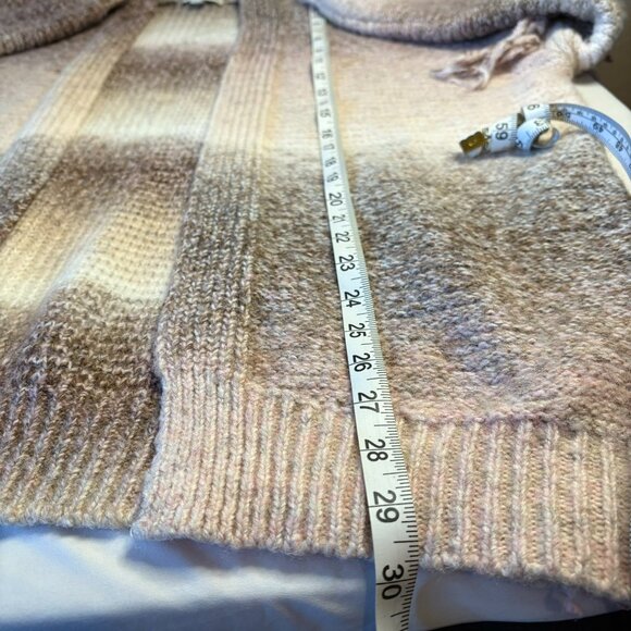 Frye and Co. Knit Open Front Cardigan with Fringe Sleeves Size XL - Picture 7 of 9